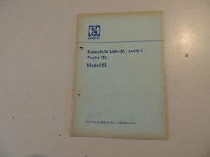 03.1967 Sachs 175 modello 55 lista ricambi catalogo istruzioni riparazione - Foto 1 di 5