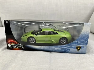 Hot Wheels 1:18 Die Cast Lamborghini Murcielago Green Die Cast Sports Car - Picture 1 of 7