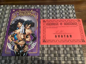 Pandora Razor #1 (Avatar Press Comics 1999) GOLDFOLIENVARIANTE mit COA - Bild 1 von 4