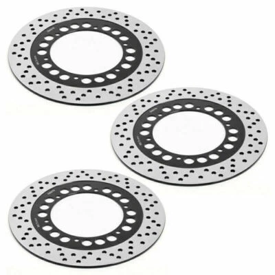VMX1200 Round Front Rear Brake Rotors For Yamaha Vmax 1200 85-92 FJ1200 FJ1100 Foto 1 de 4