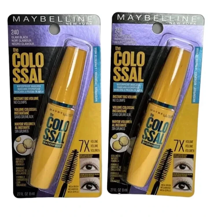 Maybelline New York Volum' Express The Colossal Waterproof Mascara - Glam Black