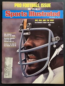 Joe Greene Steelers 1975 Sports Illustrated Magazine Football - Picture 1 of 2