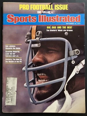 Joe Greene Steelers 1975 Sports Illustrated Magazine Football - Image 1 of 2