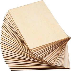 15 Pack Basswood Sheets, Unfinished Wood, Thin Plywood Wood Sheets for Crafts... - Picture 1 of 4