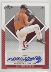 2016 Leaf Perfect Game National Showcase Red /5 Matthew Whitney #BA-250 Auto