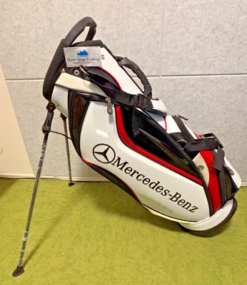 Bolsa de palos de golf Mercedes-Benz Stand Caddie Caddy blanca azul marino 9,0 para 46 pulgadas Foto 1 de 4