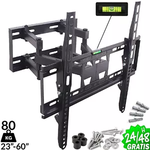 SOPORTE TV PARED LED LCD PLASMA 23" a 60" 80kg Marco 600 x 420mm BRAZO GIRATORIO - Imagen 1 de 6
