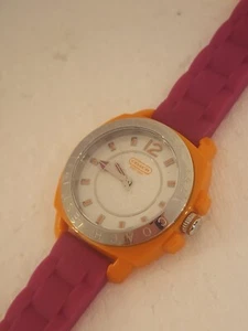 COACH BOYFRIEND SILICON COLORBLOCK STRAP COACH W1051 - Picture 1 of 7