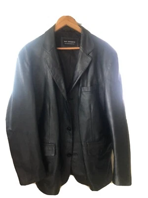 BOD & Christensen Chaqueta de Cuero para Hombre, Usada en Excelente Condición, Negra, Diseñadora, Unisex Foto 1 de 4