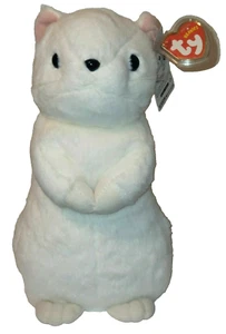 Ty Beanie Baby Grande Okojo Japón Excl. Comadreja de armiño familiar White Glory de 11" MWMTs - Imagen 1 de 9