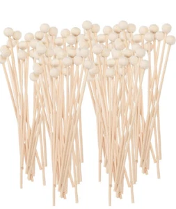 6” Wood Lollipop Stick w/Ball - Rock Candy -100 Qty - Picture 1 of 2