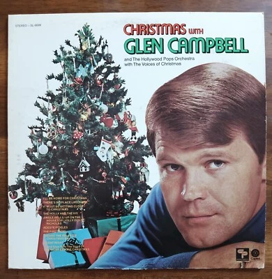 Christmas With Glen Campbell Vinyl LP Record Album From 1971, Silent Night Foto 1 de 4