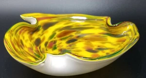 MCM 1950s Murano Tutti Fruitti Hand Blown Art Glass Bowl - Picture 1 of 8