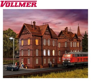Vollmer H0 43806 Eisenbahner-Wohnhaus mit First - NEU + OVP  - Picture 1 of 4