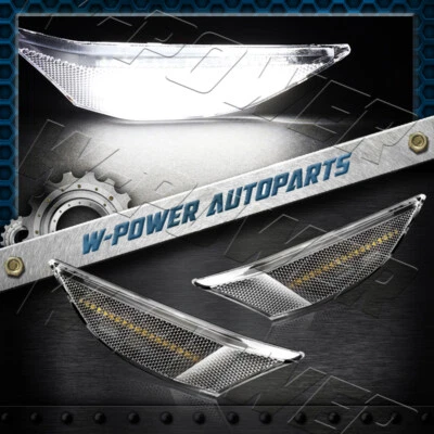 LED blanco para Porsche 911 Carrera 2012-2016 lente transparente señal luces de señalización laterales Foto 1 de 4