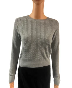 Woman's Long Sleeved Grey Knit Energie Sweater Size S - Picture 1 of 4