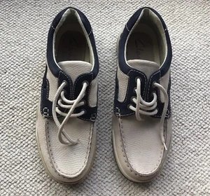CLARKS NEUTRAL BOAT SHOES Size 7.5 .. possibly new - Picture 1 of 10