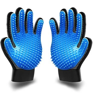 Guantes de aseo de mascotas Guante de deshedding para un aseo fácil sin desorden - Imagen 1 de 7