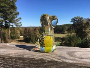 Clear and Yellow Basset Hound Dog Controlled Bubbles Figurine/Paperweight. 4.25” - Picture 1 of 3