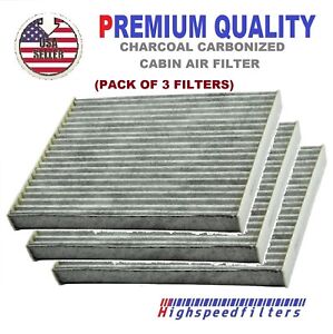 PACK OF 3 CHARCOAL CABIN AIR FILTER For CAPTIVA SPORT EQUINOX TERRAIN VUE