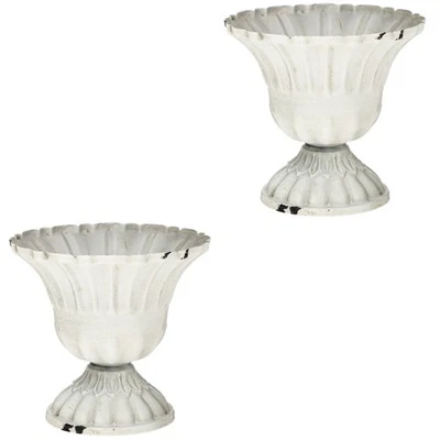  2 stücke Retro Eisen Eisen Schmiedevase Dekorative Becher Design Blumentopf - Bild 1 von 4