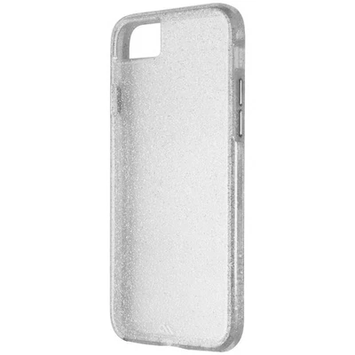 Case-Mate Sheer Glam Slim Case Per Apple Iphone 8 / 7 / 6S / 6 - Glitter Argento - Immagine 1 di 3