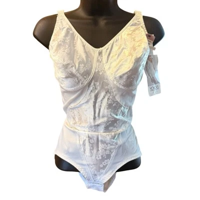 Vintage HONORS Body Shaper 38D Teddy Bodysuit Bridal Shapewear Firm Control - Image 1 of 4