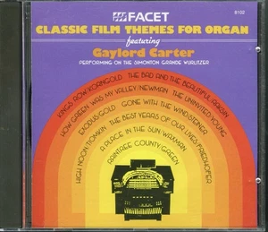 GAYLORD CARTER - Classic Film Themes CD 1987 MINT/VG+ Simonton Grande Wurlitzer - Picture 1 of 4