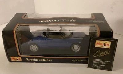 MAISTO 1/18 МАСШТАБ ALPHA ROMEO ПАУК СИНИЙ! НОВЫЙ В ОРИГИНАЛЬНОЙ КОРОБКЕ НОВОМ! L@@K! - Изображение 1 из 4