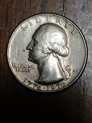 1776-1976 D US Bicentennial Quarter, Rare filled Mint Mark  - Image 1 of 4