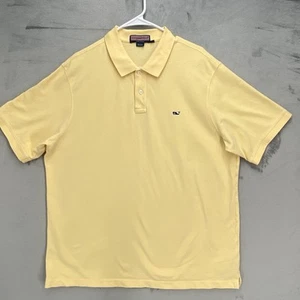 Vineyard Vines Shep & Ian Mens Polo Shirt Butter Yellow Whale Sz XL - Picture 1 of 12