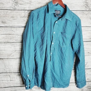 Gibson Long Sleeve Button Down Shirt Western Cowboy Rodeo Size Medium  - Picture 1 of 9