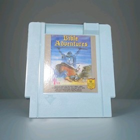 Bible Adventures Rare NES Nintendo Game Blue Case Version 4 Screw Cart Tested