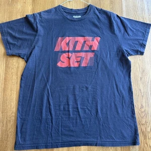 KITH SET Graphic T-Shirt in Navy Blue, Men's Size XLarge - Picture 1 of 4