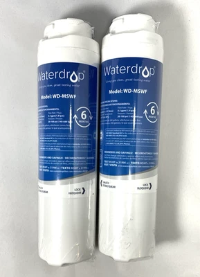 Waterdrop Replacement Filters For GE MSWF Refrigerator Water 2 Pack NEW SEALED - Image 1 of 2