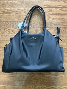 NWT Kate Spade New York Chelsea Baby Diaper Bag Tote, Black - Picture 1 of 12