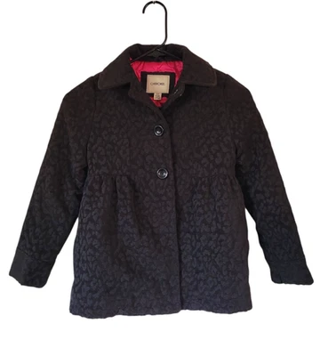 Cherokee Brand Girls Peplum Coat Jacket Size 6/6x - Image 1 of 4