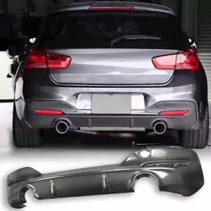 Carbon Fiber 3D Style Rear Diffuser for BMW F20 1-Series Pre-LCI M Sport Bumper - Picture 1 of 7