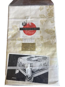 Imported Damask Banquet Set Hydrangea Vintage Made In Japan. New In Original pkg - Picture 1 of 14