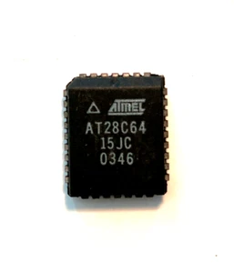 AT28C64 150nS 8Kbx8 EEprom memory PLCC-32 Atmel genuine part x1 pcs - Picture 1 of 1
