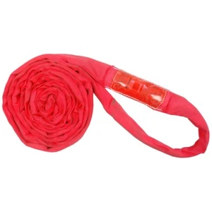 Polyester Liftschlinge endlose runde Schlinge rot 14000 Pfund vertikal, 16 Fuß - Bild 1 von 3