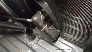 Carbon Fibre Remote Reservoir Canister Holder & Cover - 2.00" SPOOX MOTORSPORT - Picture 1 of 3