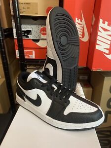 Nike Air Jordan 1 Low SE Homage White Black Split Shoes DR0502-101 Women's Sizes