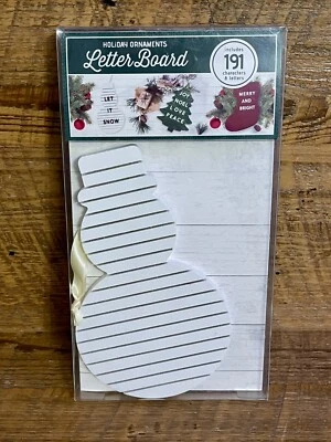 HOLIDAY LETTER BOARD WITH 191 CHARATERS AND LETTERS Snowman - Image 1 of 4