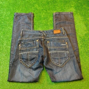 M.O.D Jeans Hombres 30x34 Recto Azul Cremallera Mosca Informal Denim Pantalones Pantalones Clásicos - Imagen 1 de 14