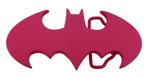 Batman belt buckle Halloween Costume BAT GIRL PINK DIE CUT ORIGINAL Comics GIRLY - Picture 1 of 5