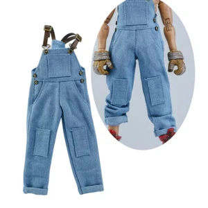 1/12 Costume Overalls Pants Clothes Model Fit 6'' Male Action Figure Body Toy - Picture 1 of 7