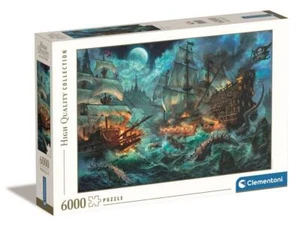 Puzzle Clementoni 6000 Teile Piratenschlacht 169 x 119 cm Pirates battle - Bild 1 von 1