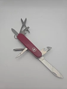 Navaja suiza vintage VICTORINOX original SUPER TINKER sin gancho ROJA - Imagen 1 de 8