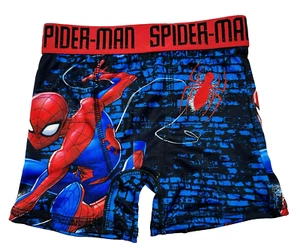 Handcraft Boys Marvel Classic Spiderman Print Athletic Boxer Brief Black Red S/4 - Picture 1 of 4